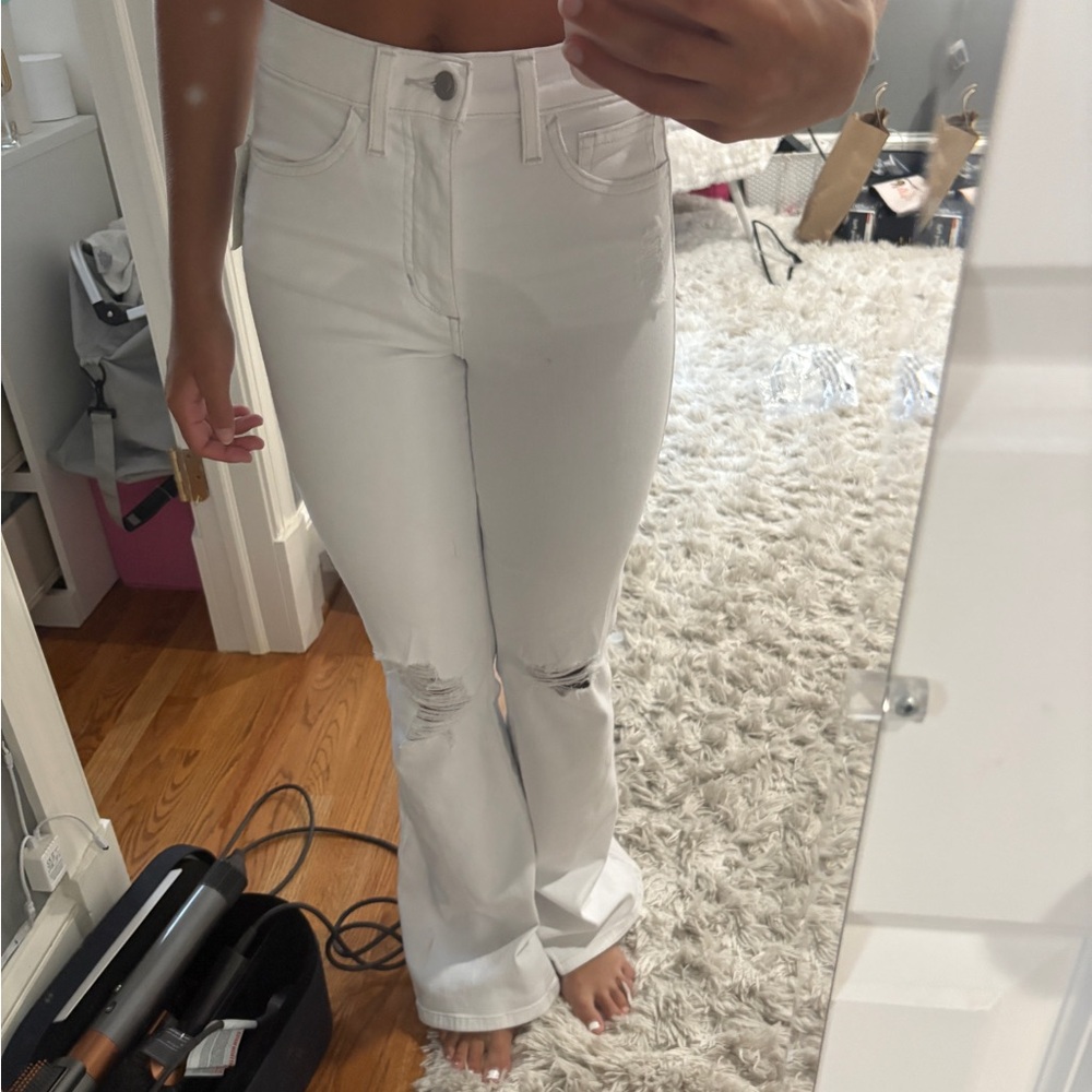 White Distressed Women's Jeans